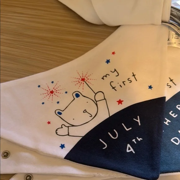 Colorful Holiday Baby Bandana Bib Set - Picture 11 of 14